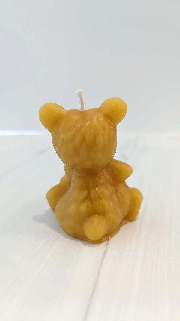 Honey Bear Beeswax Candle